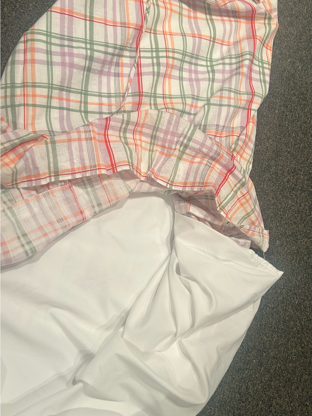 Ann Taylor Pastel Plaid Cotton Maxi Dress - Picture 8 of 9